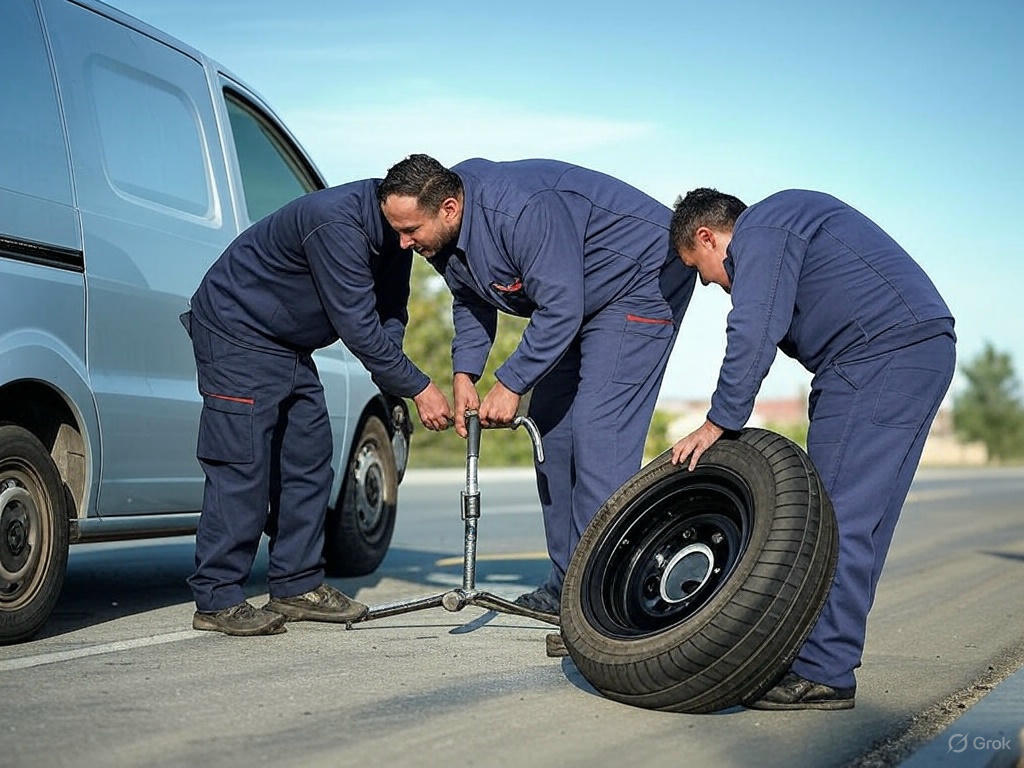Flat Tire Help in Kim , Gujarat