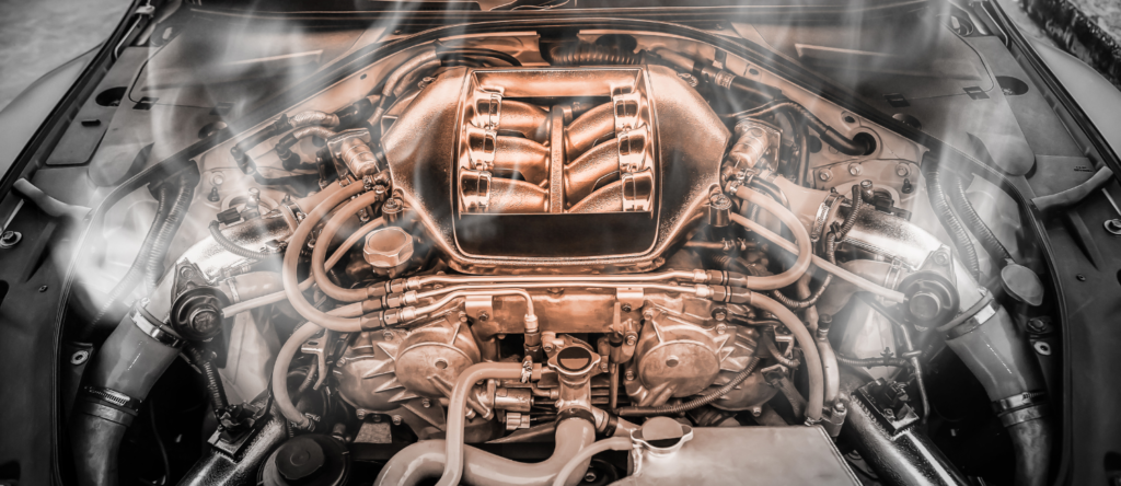 Overheated car towing Palitana