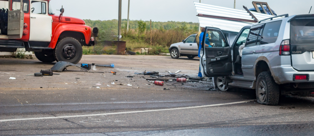 Tow truck for accident clearance