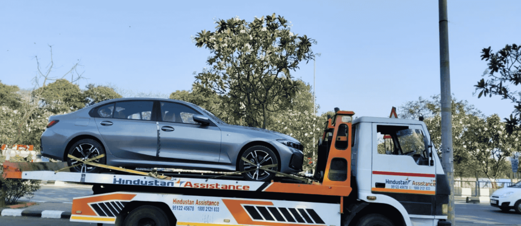 Toyota towing near Gandhinagar