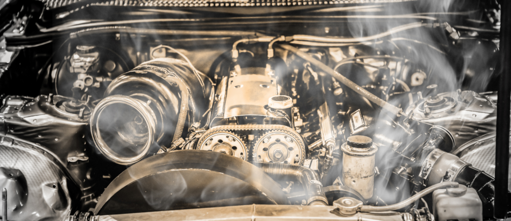 Overheated Hyundai vehicle towing Porbandar