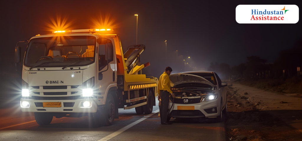 Emergency breakdown towing