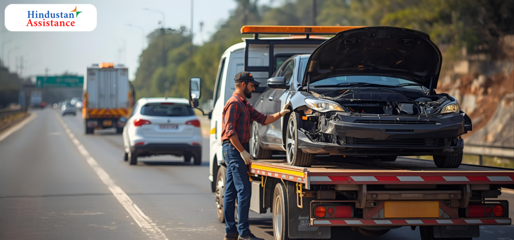 Towing for highway breakdown 